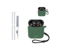 Coque de protection en silicone pour écouteurs intra-auriculaires Tozo T6 - Durable et écologique - Avec trous précis et compatibilité de charge - Gris