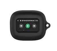 Coque de protection en silicone pour écouteurs JBL Live Flex 3 - Absorption des chocs, de la poussière et compatible avec étui de chargement (foncé)