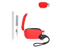 Coque de protection en silicone pour écouteurs JBL Wave Buds 2 - Durable et écologique - Avec trous précis et compatibilité de charge - Anti-choc - Toucher confortable - Rouge