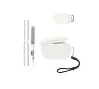 Coque de protection en silicone pour écouteurs JBL Wave Buds 2 - Durable et écologique - Avec trous précis et compatibilité de charge - Blanc