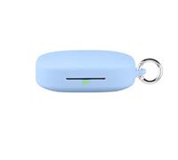 Coque de protection en silicone pour écouteurs SHOKZ OpenFit Pro, coque souple antichoc anti-chute, protection complète avec mousqueton pour écouteurs OpenFit Pro T010 (bleu ciel)