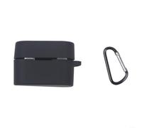 Coque de protection en silicone pour écouteurs Sony WF-1000XM6 : anti-rayures en gel avec cordon - Blanc (noir)