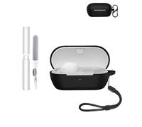 Coque de protection en silicone pour écouteurs Sony WF-C710N - Durable et écologique - Avec trous précis et compatibilité de charge - Résistante aux chocs - Confortable au toucher - Noir