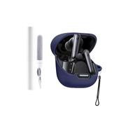 Coque de protection en silicone pour écouteurs Soundcore Liberty 4 NC - Durable et écologique - Avec trous précis et compatibilité de charge - Bleu