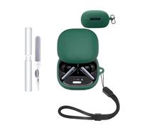 Coque de protection en silicone pour écouteurs Soundcore Liberty 4 Pro - Durable et écologique - Avec trous précis et compatibilité de charge - Résistante aux chocs - Toucher confortable - Vert