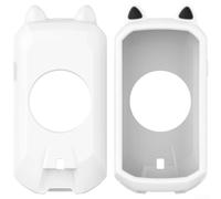 Coque de protection en silicone pour Garmin Edge 1050 offrant une protection robuste contre les chutes et un alignement exact avec les ports (blanc)