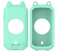 Coque de protection en silicone pour Garmin Edge 1050 - Souple - Oreilles de chat - Résistante aux chocs et à la poussière - Légère - Accessoire pour ordinateur de cyclisme (vert)