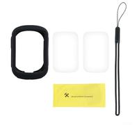 Coque de protection en silicone pour Garmin Edge 130 - Haute durabilité - Pour cyclistes (noir)