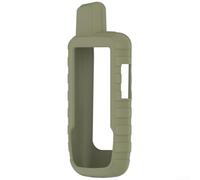 Coque de protection en silicone pour Garmin GPSMAP 66i/67i, résistante aux chocs et aux rayures, avec film de protection d'écran, étui antidérapant pour extérieur, randonnée, cyclisme, noir (vert