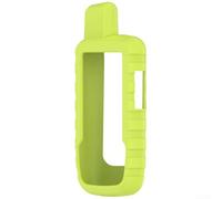 Coque de protection en silicone pour Garmin GPSMAP 66i et 67i, résistante aux chocs et aux rayures, avec film de protection, ajustement sûr pour les appareils de navigation d'extérieur (vert fluo)