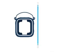 Coque de protection en silicone pour haut-parleur Anker Soundcore Boom Go 3i - Souple et flexible - Avec cordon de suspension, anti-rayures et antichoc - Pour l'extérieur - Bleu