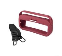 Coque de protection en silicone pour haut-parleur Bose pour Flex avec poignée intégrée pour un transport facile et port complet (bordeaux)