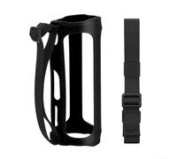 Coque de protection en silicone pour haut-parleur JBL Flip5 - Portabilité améliorée et design élégant - Noir (avec épaule)