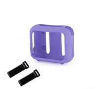 Coque de protection en silicone pour haut-parleur JBL For Go 4, parfaite pour les voyages et un usage quotidien (violet)
