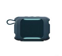 Coque de protection en silicone pour haut-parleur JBL GO 5 - Housse antichoc et anti-poussière pour le voyage et l'extérieur - Noir - 18 x 8 x 4 cm - Bleu marine