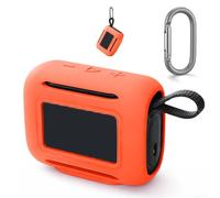 Coque de protection en silicone pour haut-parleur JBL GO5, coque de protection antichoc contre les rayures, protection de haut-parleur extérieur, accessoire pour haut-parleur (orange)