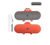 Coque de protection en silicone pour haut-parleurs Bluetooth portables Beats Pill (version 2024) - Résistante aux chocs, à la poussière et à l'eau pour une utilisation sans souci n'importe où, rouge
