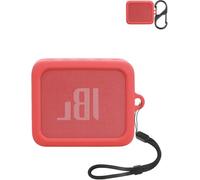 Coque de protection en silicone pour haut-parleurs Bluetooth portables JBL GO ESSENTIAL - Résistante aux chocs, à la poussière et à l'eau pour une utilisation sans soucis n'importe où, rouge