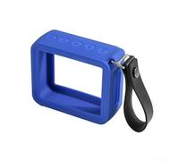 Coque de protection en silicone pour haut-parleurs JBL pour GO 2 avec sangle de transport, design pratique pour un ajustement sûr et une protection contre les dommages (bleu)