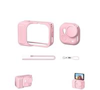 Coque de protection en silicone pour Insta.360 Go Ultra, couverture complète pour appareil photo et Action Pod, cordon équipé d'un cordon anti-perte, accessoire d'appareil photo en silicone résistant