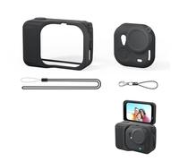 Coque de protection en silicone pour Insta360 GO Ultra - Avec cordon anti-perte - Accessoires pour caméra d'action - Noir