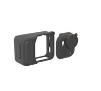 Coque de protection en silicone pour Insta360 GO Ultra, housse de protection avec capuchon d'objectif souple, anti-chute, anti-poussière, étui de protection pour caméra Go Ultra Sports (noir)