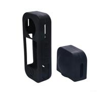 Coque de protection en silicone pour Insta360 X4 Air - Résistante aux chocs - Avec capuchon d'objectif - Texture antidérapante - Résistante aux rayures - Pour caméra 360 X4 Air (noir)