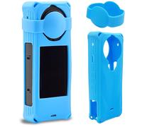 Coque de Protection en Silicone pour Insta360 X5, Accessoires de Protection d'objectif d'appareil Photo (Bleu)