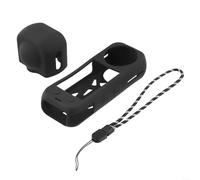 Coque de protection en silicone pour Insta360 X5, antichoc avec dissipation de la chaleur, ajustement précis 13 x 5,8 x 5,6 cm, facile à installer, noir
