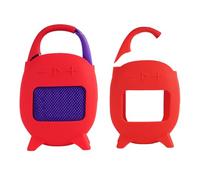 Coque de protection en silicone pour JBL CLIP 5, coque souple résistante aux chutes et aux chocs pour haut-parleur portable CLIP5, accessoires de rangement d'extérieur, protection complète (rouge)