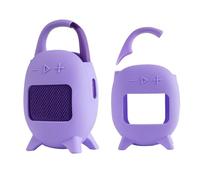 Coque de protection en silicone pour JBL CLIP 5, coque souple résistante aux chutes et aux chocs pour haut-parleur portable CLIP5, accessoires de rangement d'extérieur, protection complète (violet)