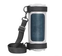 Coque de protection en silicone pour JBL Flip 7, étanche et anti-chute, avec sangle de fixation pour vélo et bandoulière (gris)