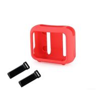Coque de protection en silicone pour JBL Go 4 - Résistante aux chocs - Noir - Rouge