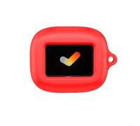 Coque de protection en silicone pour JBL LIVE Buds4 - Coque anti-chute et résistante aux chocs avec un design fin - Accès facile au support des écouteurs Vert (rouge)