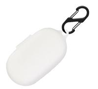 Coque de protection en silicone pour JBL Soundgear Sense, étui de protection résistant aux chocs et coque de protection de la peau pour JBL Soundgear Sense avec porte-clés (blanc)