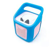 Coque de protection en silicone pour lecteur audio Tonies Toniebox 2, housse antichoc antidérapante avec poignée de transport portable, couleur unie, bleu, Housse de protection en silicone pour