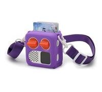 Coque de protection en silicone pour lecteur Yoto Mini 2024 pour enfants avec bandoulière facile à transporter et ajustement durable (violet)