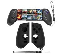 Coque de protection en silicone pour manette GameSir G8, coque de protection anti-rayures et antichoc avec cordon (noir)