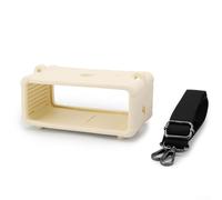 Coque de protection en silicone pour Marshall Emberton III avec sangle - Haut-parleur sans fil en silicone souple résistant aux chocs et aux chutes - Blanc (mètres blanc)