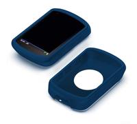 Coque de protection en silicone pour ordinateur de vélo Garmin Edge 540 et Edge 840 avec film trempé (bleu)