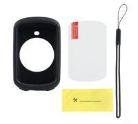 Coque de protection en silicone pour ordinateur de vélo Garmin Edge 830 GPS avec découpes précises pour les boutons et le port de charge (Noir)