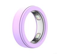 Coque de protection en silicone pour Oura Ring 5 - Souple - Anti-rayures - Léger - Confortable - Pour un usage quotidien et l'entraînement - Noir Vert Violet Rose Bleu Blanc Taille S M (Violet S)