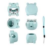 Coque de protection en silicone pour punirunes - Protection numérique interactive pour animaux de compagnie - Anti-chute et anti-rayures - Bleu