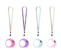 Coque de protection en silicone pour Punirunes Virtual Pet avec lanière - Résistante aux chocs et aux rayures - Pour un usage quotidien (Bleu eau (rouge nocturne (C52))