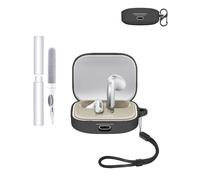 Coque de protection en silicone pour Redmi buds 6 Earbuds - Durable et écologique - Avec trous précis et compatibilité de charge - Résistante aux chocs - Confortable au toucher - Noir