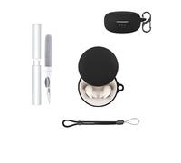 Coque de protection en silicone pour Soundcore Sleep A30, étanche, résistante aux chocs, anti-rayures, lavable, livrée avec stylo de nettoyage et clip de suspension, noir