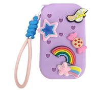 Coque de protection en silicone pour spray désinfectant les mains de 28,3 ml avec porte-clés rotatif et protection intégrale contre les dommages, support de poignet portable