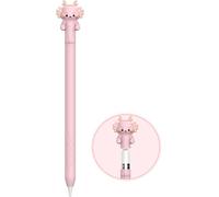 Coque de protection en silicone pour stylet Apple 2e génération, coque de protection en silicone avec accessoires de chargement magnétique et double robinetterie (dragon violet, stylet Apple