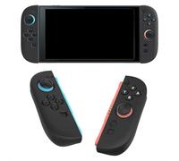 Coque de protection en silicone pour Switch 2, coque de protection pour manette sans fil gauche et droite, coque de protection en silicone pour Switch 2 accessoires, anti-poussière et anti-chute (noir