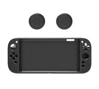 Coque de protection en silicone pour Switch 2, coque intégrale antichoc avec texture antidérapante, coque souple pour console portable NS 2, accessoire de jeu léger et durable (noir)